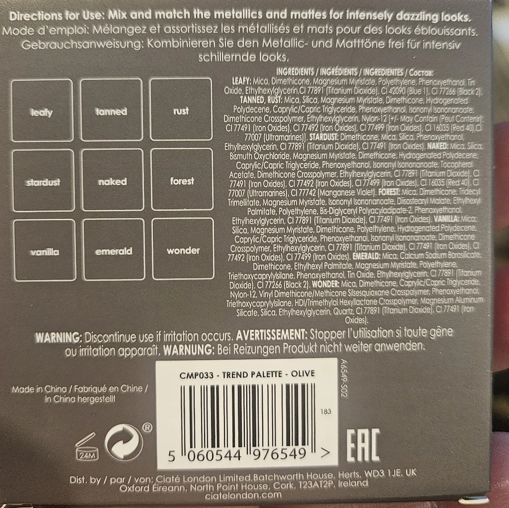 Ciate London Eyeshadow Pallet - Picture 2 of 3